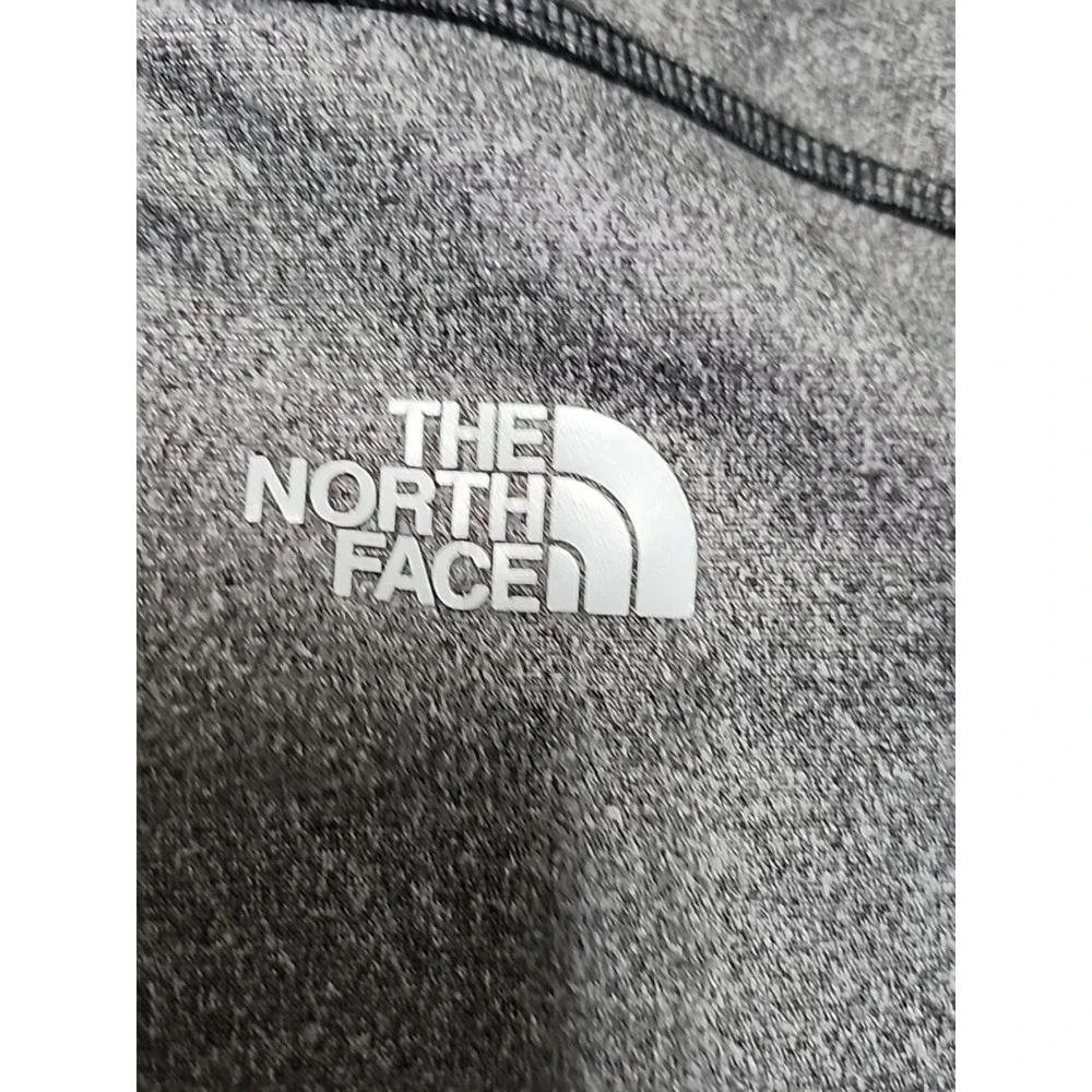 North Face Mens Tech 1/4 Zip Fleece Pullover Outdoors Gray‎ Size Large